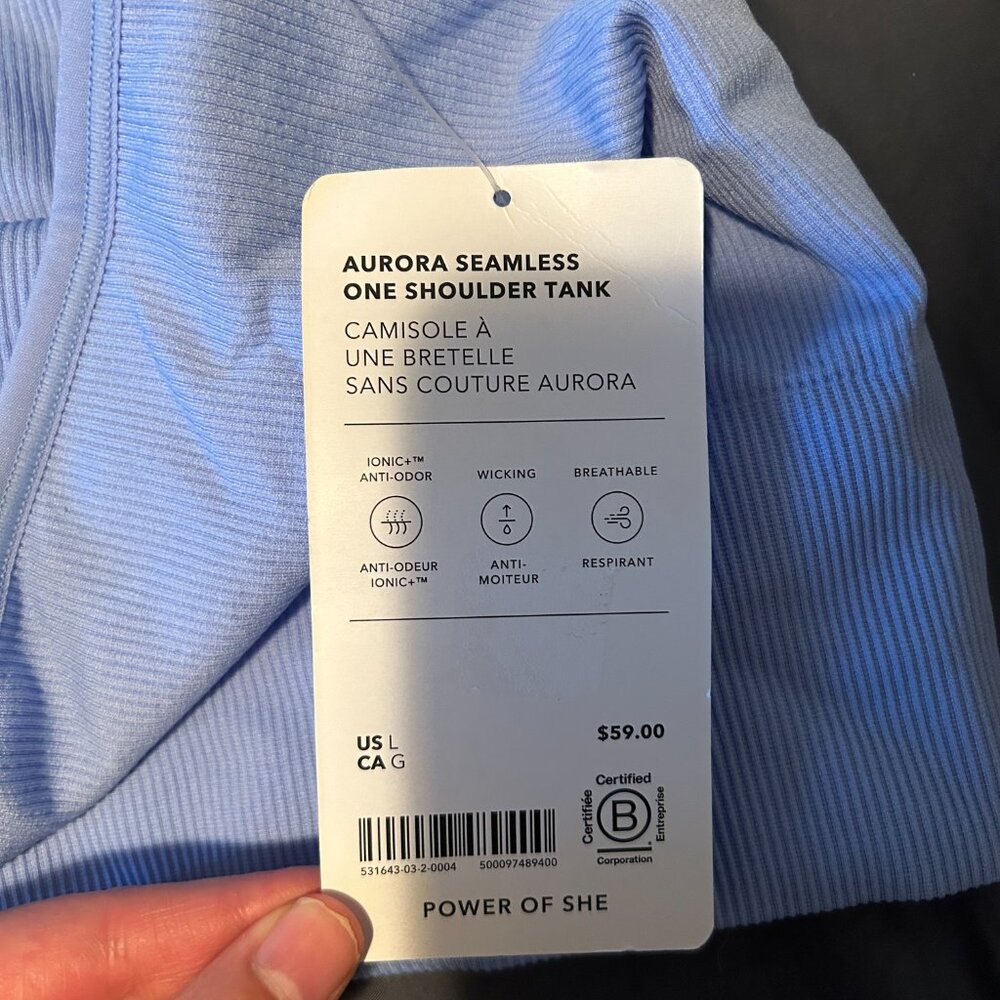 Athleta Aurora Seamless One Shoulder Tank - NWT L